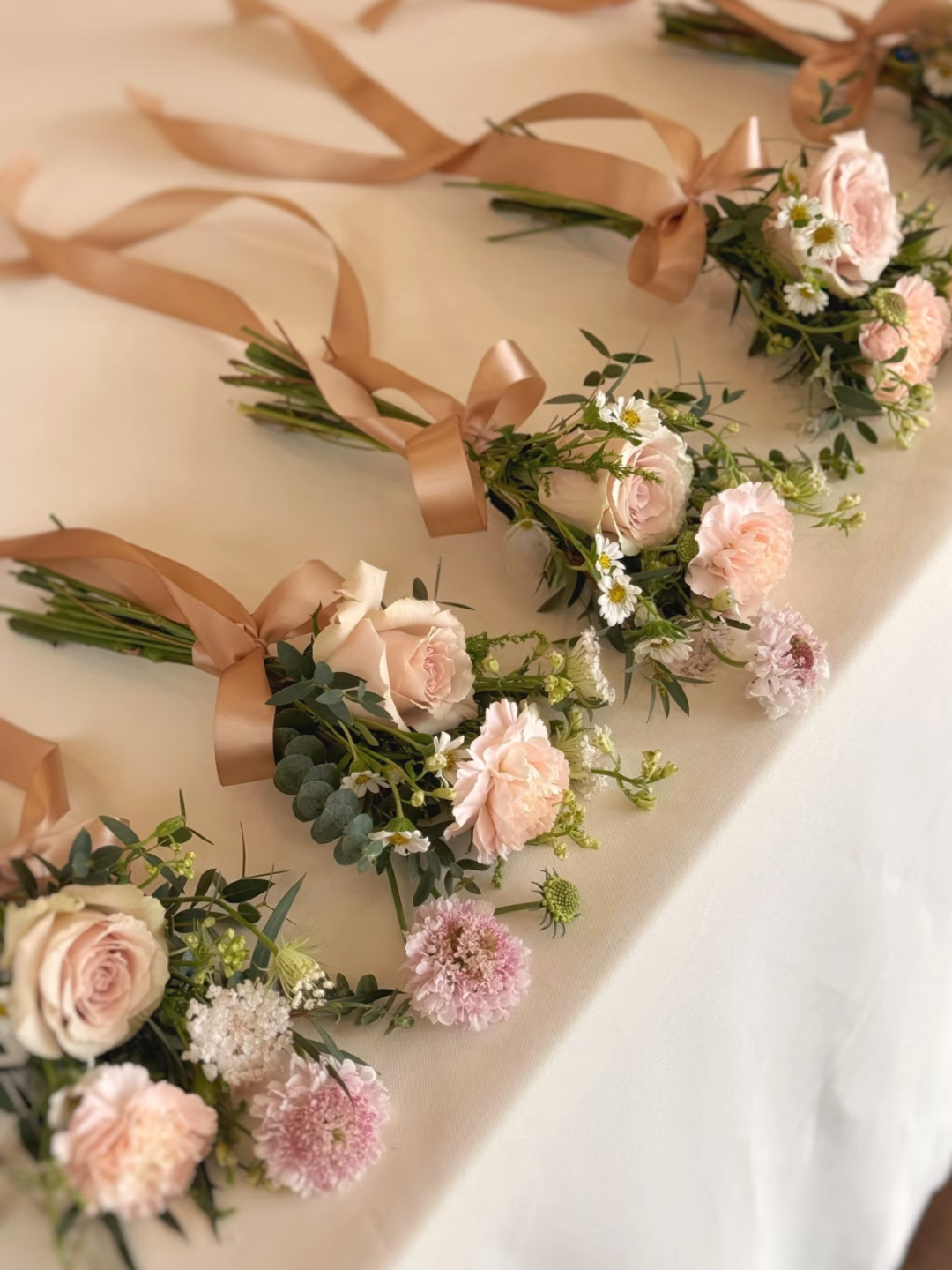 Bridesmaid Bouquet Blush Tones