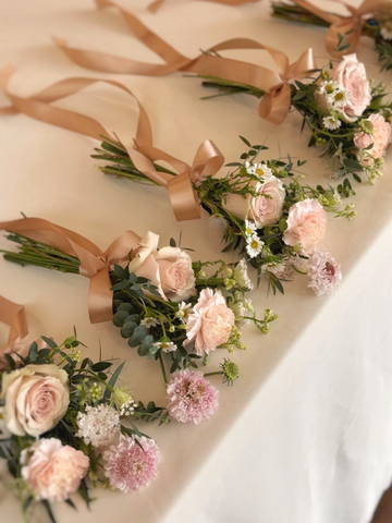 Bridesmaid Bouquet Blush Tones