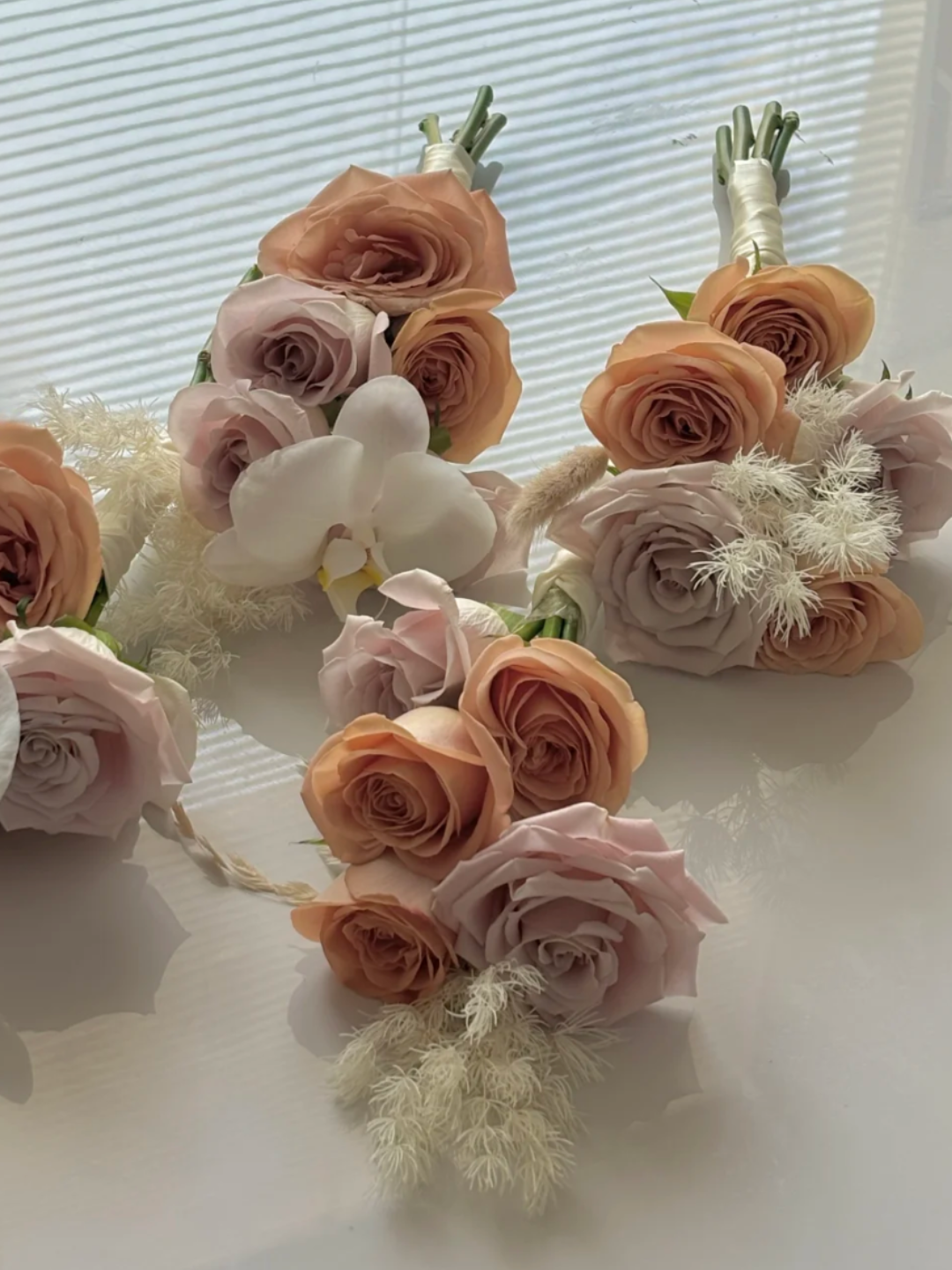 Bridesmaid Bouquet Blush Tones